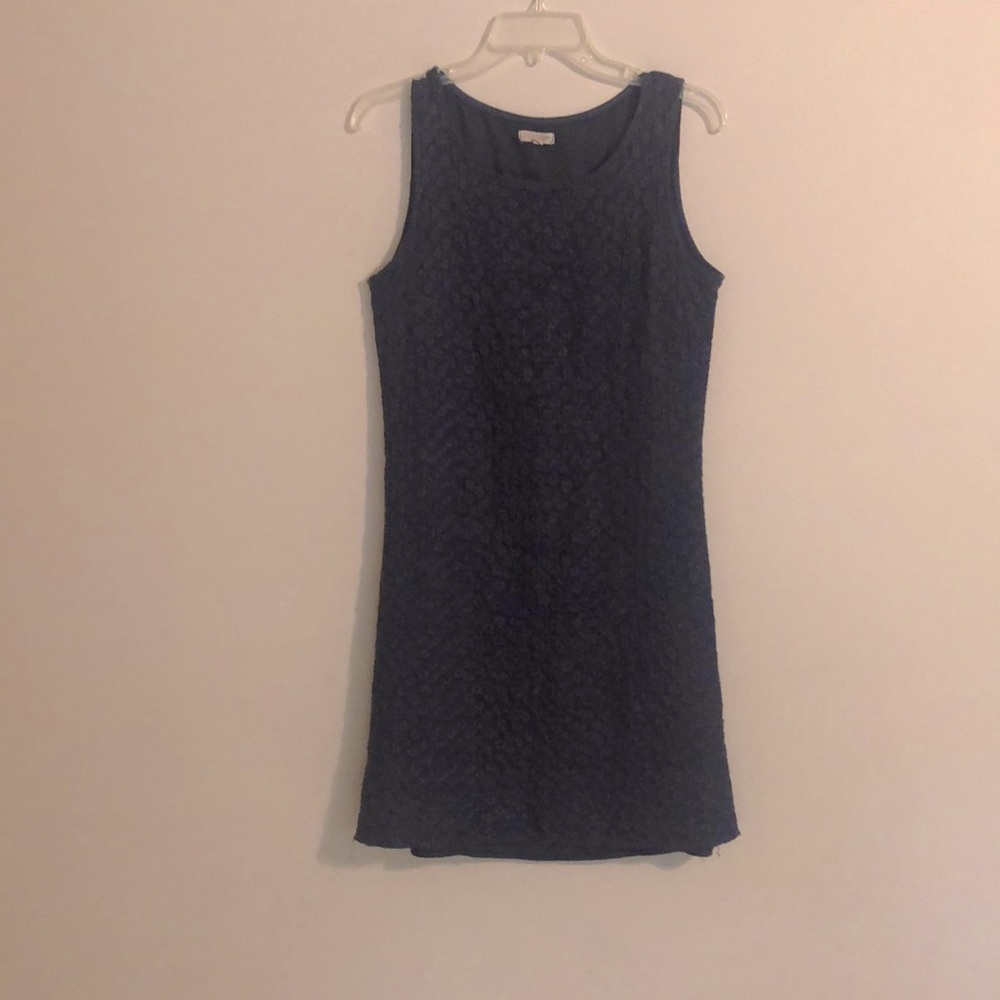 Lina Tomei blue flower linen dress